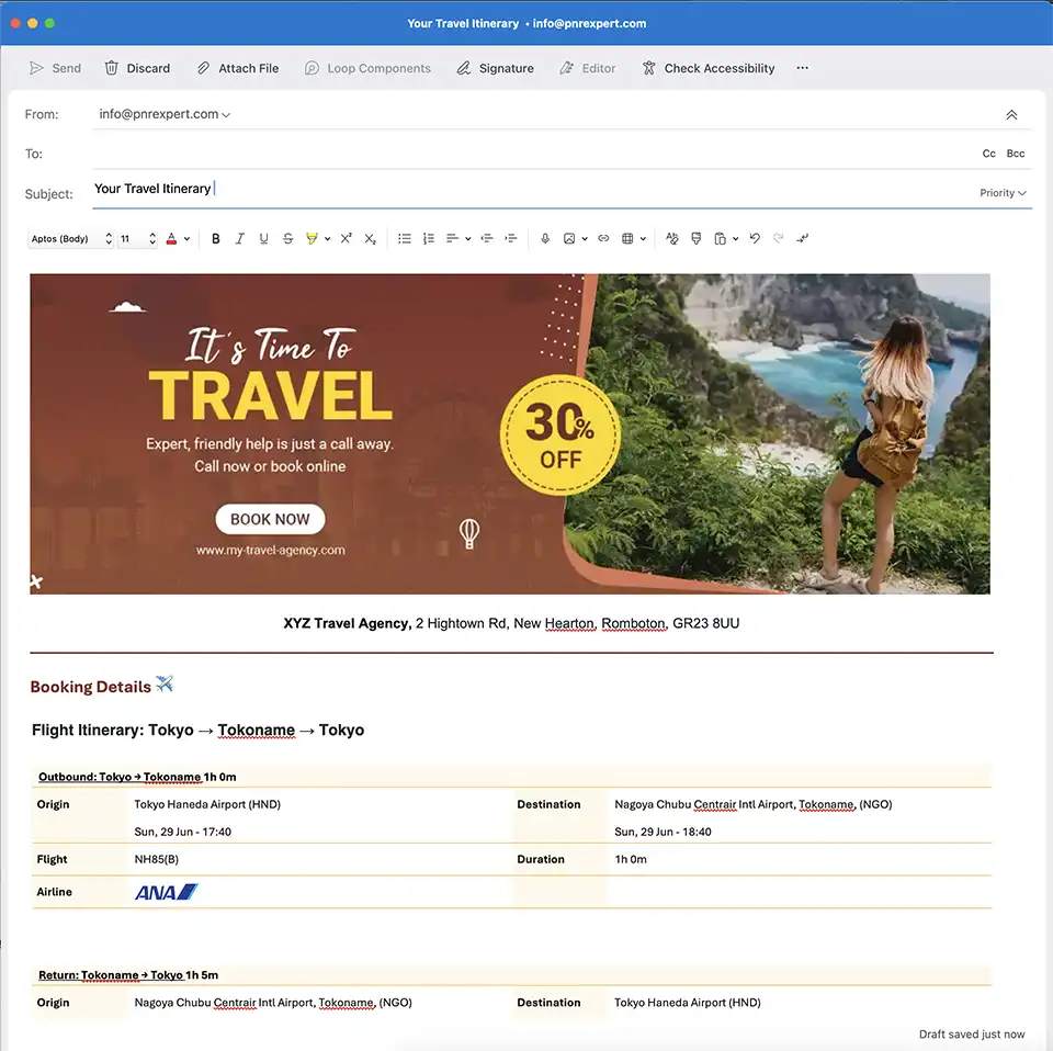 Branded itineraries