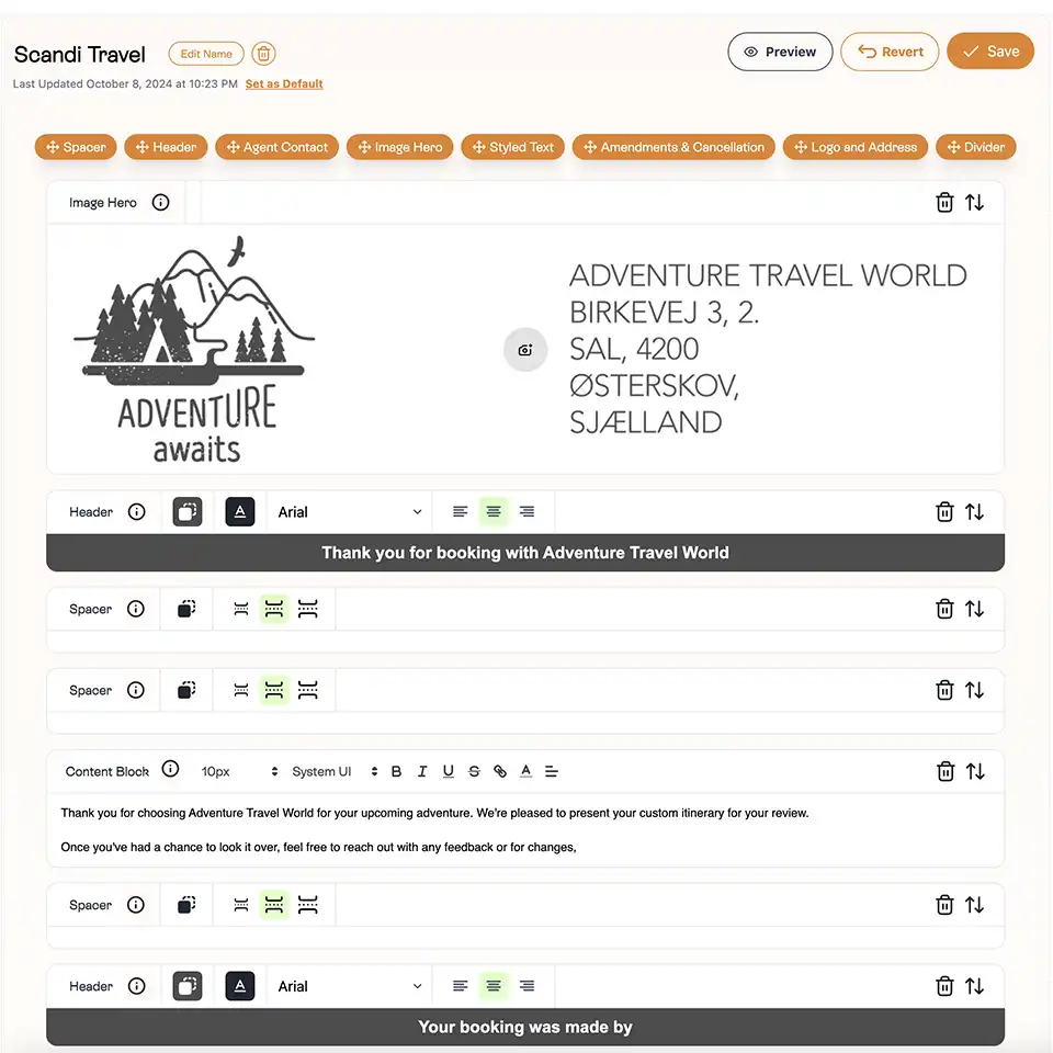 Template builder